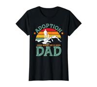 Adoption Made Me A Dad Value Graphic T-Shirt, Women, Black, L