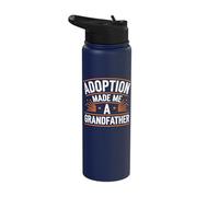 Adoption Made Me A Grandfather Stainless Steel Insulated Water Bottle