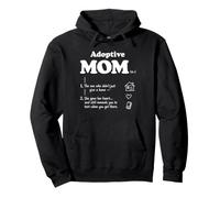 Adoptive Mom definition Adoption Mother Love Chosen Family Pullover Hoodie