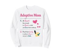 Adoptive Mom Definition Foster mama women Sweatshirt