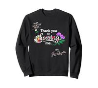 Adoptive Mom Floral Love Message From daughter Appreciation Sweatshirt
