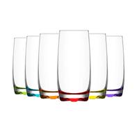Adora Coloured Highball Glasses - 390ml - 6 Colours - Pack of 6