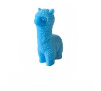 Adorable 3D Alpaca Shaped Scented Candle Long Lasting Fragrance, Birthday Gift, for Stress Relief Air Purifying Soy Wax Home Decor Creative Figurine 3.5x5.1x9.1cm 66g (Blue)