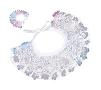 Adorable Adjustable Lace Cat Collar with Decorative Flower Lightweight Neck Scarf for Pets for Daily Wear and Special Occasions Purple