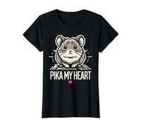 Adorable American Pika Habitat and Conservation Design Value Graphic T-Shirt, Women, Black, S