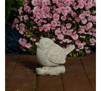 Adorable and Charming Stone Cast Robin Ornament