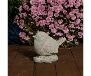 Adorable And Charming Stone Cast Robin Ornament
