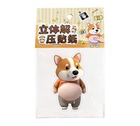 Adorable Animal Decals, Mini Pet Sticker, Waterproof Decal with Thin Layer, Thermoplastic Rubber Craft Sheet, Playful Stickers with 3D Texture, Cute Labels for Notebook and Fridge