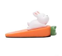 Adorable Animal Resin Door Stopper for Home, Office, or Cafe, Non-Slip Base, Multi-Color, 14.5 x 6 x 7 cm(Animal rabbits)