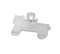 Adorable Animal Shape ABS Paper Clamp Document Clip Bookmarks Page Clips for File Journal Notebook Offices School Use Dog Puss Writing Clips