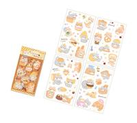 Adorable Animal Sticker Waterproof PET for Scrapbooking Notebook Journal Planner Photo Album Laptop Phone Case Office School