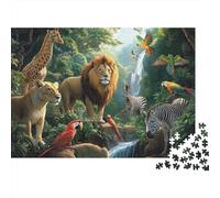 Adorable Animals Animals Educational Puzzle Game Suitable for Home Decoration Relatively Difficult 1000pcs (75x50cm)