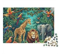 Adorable Animals Animals Large Scale Puzzles Suitable for Adults, Children And Teenagers with High Difficulty And Unique Shapes 1000pcs (75x50cm)