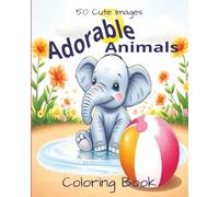 Adorable Animals Coloring Book - Black Backed Pages