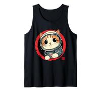 Adorable Astronaut Cat in Space Kawaii Cosmic Design Tank Top