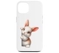 Adorable Baby Bunny Peeking Curious Rabbit Art Case for iPhone 13