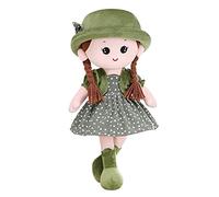 Adorable Baby Girl Rag Doll Soft Cuddly Ragdoll Princess Doll with Removable Dress & Hat Soft Stuffed Plush Toy Dolls for Girls Age 0+, First Doll Baby Shower Present Girl Birthday Christening Gift