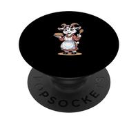 Adorable Baking Goat With Pie And Spoon PopSockets Adhesive PopGrip
