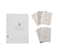 Adorable Bambino Milestone Cards & Photo Album Keepsake Gift Set with Teddy Bear Decoration - Perfect for New Parents or a Baby Shower