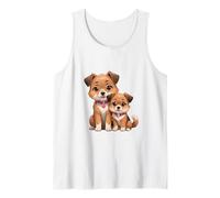 Adorable Beagle Puppies Dog Lover Illustration Tank Top