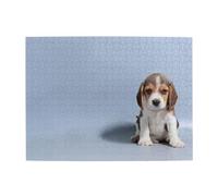 Adorable Beagle Puppy,500 Pieces Puzzles for Adults-Wooden Jigsaw Puzzle for Adults Elderly