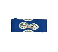 Adorable Belize Flag Print Baby Bow Headband - Soft, Stretchy, and Skin-Friendly for Newborns and Toddlers