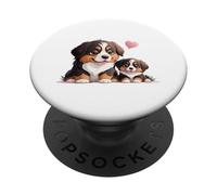Adorable Bernese Mountain Dog Puppy Love PopSockets Adhesive PopGrip