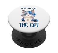 Adorable Blue-Eyed Cat Don't Look At The Cat PopSockets Adhesive PopGrip