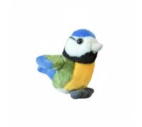 Adorable Blue Tit Bird Stuffed Animal Plush Toy, Small Colourful Garden Bird Doll, Cute Mini Bird Toy Gift for Kids & Nature Lovers