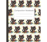 Adorable Bombay Cat Composition Notebook for Students and Pet Lovers: Cute Black Kitten Pattern Journal for School Work and Creative Writing Tasks