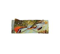 Adorable Brook Trout Fly Fishing Print Baby Bow Headband – Cute Delicate Hairband – Soft Stretchy Princess Headbands