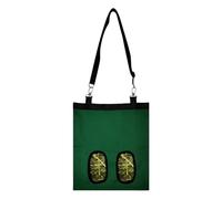 Adorable Bunny Hay Bag, 2-Hole Small Animal Feeder, 9.84x11.02x1.18 inches Pet Grass Organizer, 600D Oxford Fabric Food Container, Cage Storage for Chinchilla Hamster