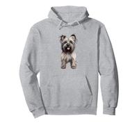 Adorable Cairn Terrier Illustration for Dog Lovers Pullover Hoodie