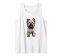 Adorable Cairn Terrier Illustration for Dog Lovers Tank Top