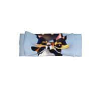 Adorable Card Love Fancy Puppy Print Baby Bow Headband â€“ Cute Delicate Hairband â€“ Soft Stretchy Princess Headbands