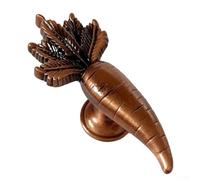 Adorable Carrot Knobs for Furniture Zinc Alloy Cabinet Handles (Red bronze)