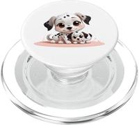 Adorable Cartoon Dalmatian Puppies Dog Lover PopSockets PopGrip for MagSafe