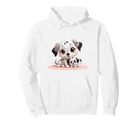 Adorable Cartoon Dalmatian Puppies Dog Lover Pullover Hoodie
