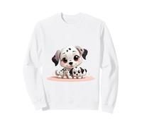 Adorable Cartoon Dalmatian Puppies Dog Lover Sweatshirt