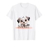 Adorable Cartoon Dalmatian Puppies Dog Lover T-Shirt