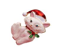 Adorable Cartoon Feline Alloy Brooch With Colorful Oil Drop Coating Stylish Clothing Embellishment Kitten Oil Drop Badge Stylish Korean Cats Pin Accessory