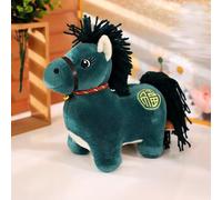 Adorable Cartoon Pony Plush Toy, Short Legs Fu Horse Doll, 2026 New Year Mascot, Super Soft Plush Cuddle Pillow Buddy, Perfect Children's Gift and Room Decor