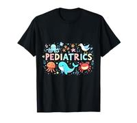 Adorable Cartoon Sea Animals for Pediatric Nurses T-Shirt