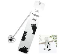 Adorable Cat Bookmark - Cute Kitten Print Bookmark, Perfect Reading Gift for Cat Lovers. Fun & Charming Animal Book Accessory for Bookworms & Bibliophiles. Great Gift Idea