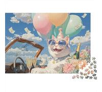 Adorable Cat Jigsaw Puzzle A Unique And Creative Game That Is Challenging And Fun 300pcs (40x28cm)