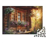 Adorable Cat Jigsaw Puzzle Educational Puzzle Game Suitable for Home Decoration Relatively Difficult 500pcs (52x38cm)