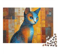Adorable Cat Jigsaw Puzzle Educational Puzzle Game Suitable for Home Decoration Relatively Difficult 1000pcs (75x50cm)