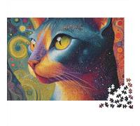 Adorable Cat Jigsaw Puzzle Extremely Difficult, Very Hard to Complete Suitable for Adults 300pcs (40x28cm)