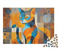 Adorable Cat Jigsaw Puzzle Extremely Difficult, Very Hard to Complete Suitable for Adults 300pcs (40x28cm)