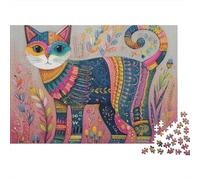 Adorable Cat Jigsaw Puzzle Extremely Difficult, Very Hard to Complete Suitable for Adults 300pcs (40x28cm)